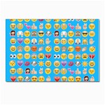 teal Emoji Postcard 5  x 7 