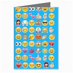 teal Emoji Greeting Card