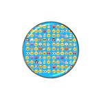 teal Emoji Hat Clip Ball Marker