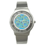 teal Emoji Stainless Steel Watch