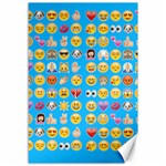 teal Emoji Canvas 12  x 18 