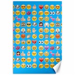 teal Emoji Canvas 24  x 36 