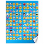 teal Emoji Canvas 36  x 48 