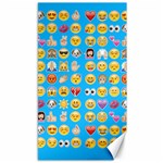 teal Emoji Canvas 40  x 72 