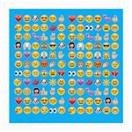 teal Emoji Medium Glasses Cloth