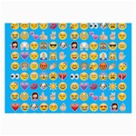 teal Emoji Large Glasses Cloth