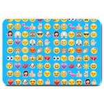 teal Emoji Large Doormat