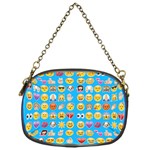 teal Emoji Chain Purse (One Side)