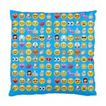 teal Emoji Standard Cushion Case (Two Sides)