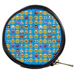 teal Emoji Mini Makeup Bag