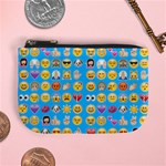 teal Emoji Mini Coin Purse