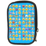 teal Emoji Compact Camera Leather Case