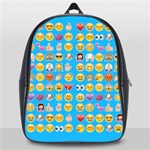 teal Emoji School Bag (Large)