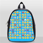 teal Emoji School Bag (Small)