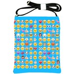 teal Emoji Shoulder Sling Bag