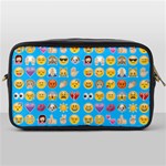 teal Emoji Toiletries Bag (One Side)