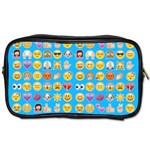 teal Emoji Toiletries Bag (Two Sides)