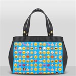 teal Emoji Oversize Office Handbag (2 Sides)