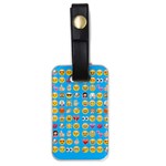 teal Emoji Luggage Tag (one side)