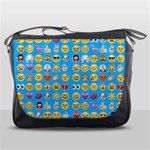 teal Emoji Messenger Bag