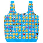 teal Emoji Full Print Recycle Bag (XL)