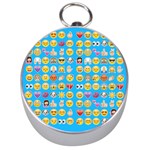 teal Emoji Silver Compass