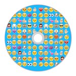 teal Emoji CD Wall Clock