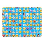 teal Emoji Double Sided Flano Blanket (Mini)