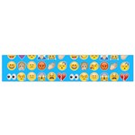 teal Emoji Flano Scarf (Small)