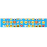 teal Emoji Flano Scarf (Large)