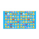 teal Emoji Satin Wrap