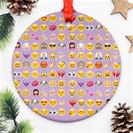 pastel purple Emoji  Ornament (Round)