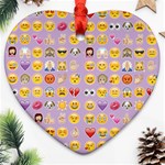 pastel purple Emoji  Ornament (Heart)