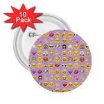 pastel purple Emoji  2.25  Button (10 pack)