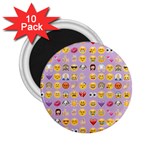 pastel purple Emoji  2.25  Magnet (10 pack)