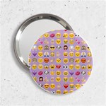 pastel purple Emoji  2.25  Handbag Mirror