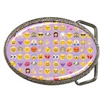 pastel purple Emoji  Belt Buckle