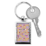 pastel purple Emoji  Key Chain (Rectangle)