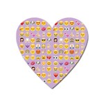 pastel purple Emoji  Magnet (Heart)