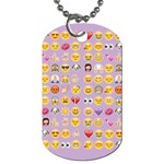 pastel purple Emoji  Dog Tag (One Side)