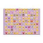 pastel purple Emoji  Sticker A4 (10 pack)