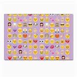 pastel purple Emoji  Postcard 4  x 6 