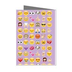 pastel purple Emoji  Mini Greeting Cards (Pkg of 8)