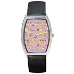 pastel purple Emoji  Barrel Style Metal Watch