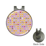 pastel purple Emoji  Golf Ball Marker Hat Clip