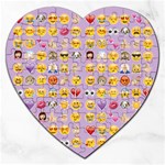 pastel purple Emoji  Jigsaw Puzzle (Heart)