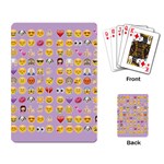 pastel purple Emoji  Playing Cards Single Design