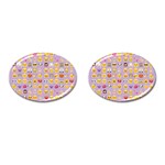 pastel purple Emoji  Cufflinks (Oval)