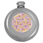 pastel purple Emoji  Hip Flask (5 oz)