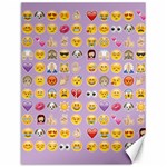 pastel purple Emoji  Canvas 12  x 16 